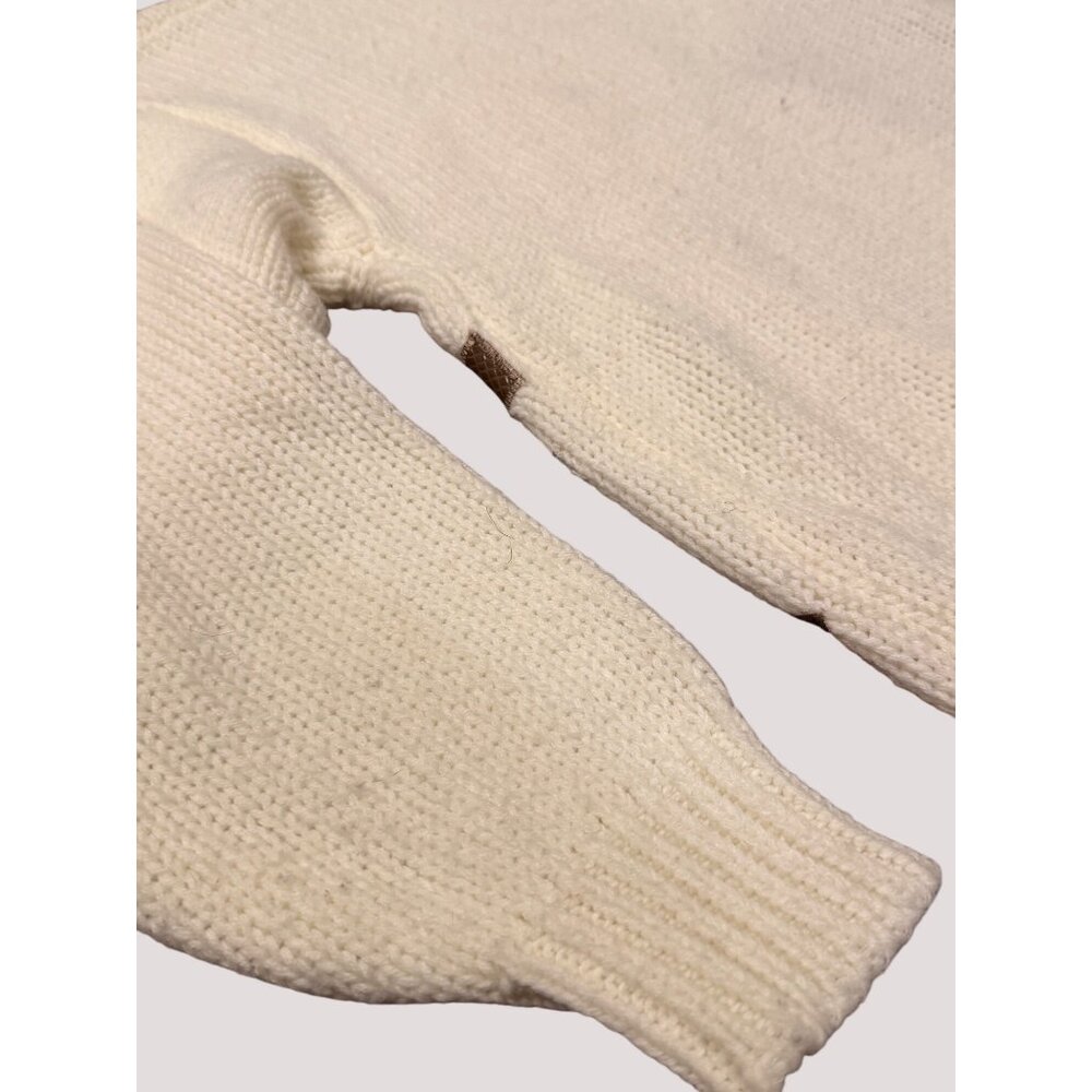 Girls 80s Maggie Lawrence Collection Cream Knit Sweater Geometric‎ Rhinestones L - Picture 11 of 11
